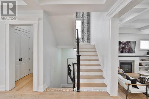 43 Mississauga Road S, Mississauga, ON - Indoor Photo Showing Other Room With Fireplace