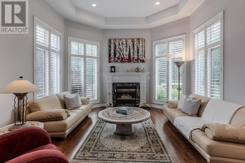 1400 Tamworth Court, Burlington, ON - Indoor Photo Showing Living Room With Fireplace