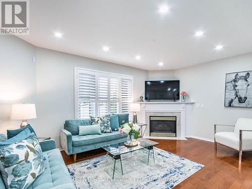 4110 Forest Run Avenue, Burlington, ON - Indoor Photo Showing Living Room With Fireplace
