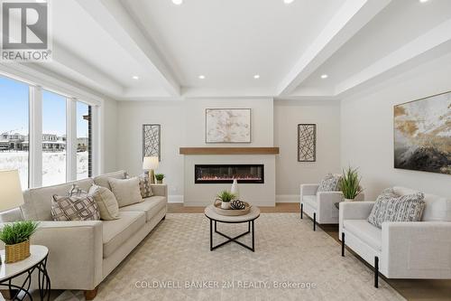2038 Rudell Road, Clarington (Newcastle), ON - Indoor Photo Showing Living Room With Fireplace