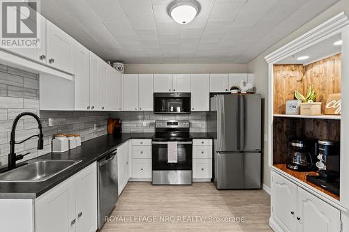 313 Burgar Street, Welland (Welland Downtown), ON - Indoor Photo Showing Kitchen With Stainless Steel Kitchen With Upgraded Kitchen