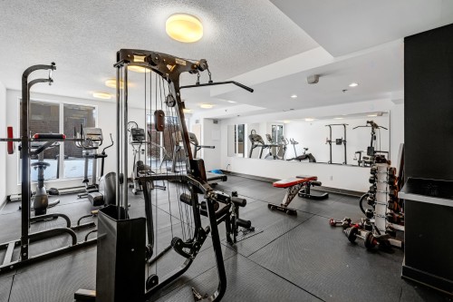 Exercise Room - 2108-1200 Rue St-Jacques, Montréal (Ville-Marie), QC - Indoor Photo Showing Gym Room