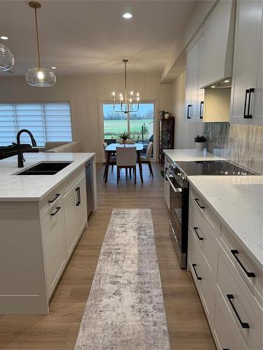 72 Outback Drive, Brandon, MB - Indoor Photo Showing Kitchen With Double Sink With Upgraded Kitchen