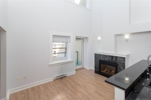 323-599 Pandora Ave, Victoria, BC - Indoor With Fireplace