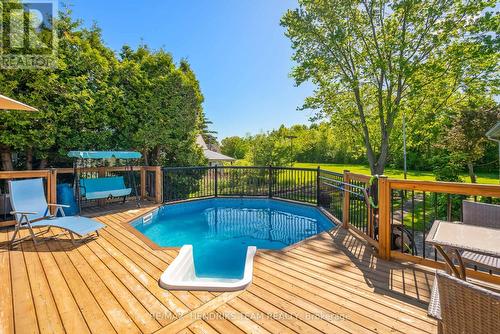 415 Riverside Drive, Welland (Broadway), ON - Outdoor With Above Ground Pool With Deck Patio Veranda