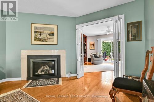 64 Lillico Drive, Ottawa, ON - Indoor Photo Showing Living Room With Fireplace