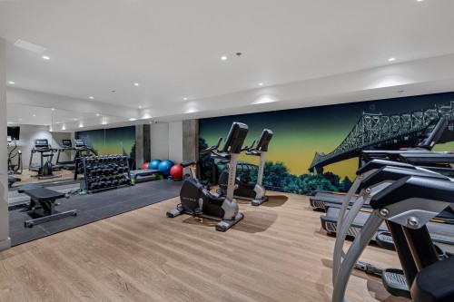 Exercise Room - 737-2180 Rue Ste-Catherine E., Montréal (Ville-Marie), QC - Indoor Photo Showing Gym Room