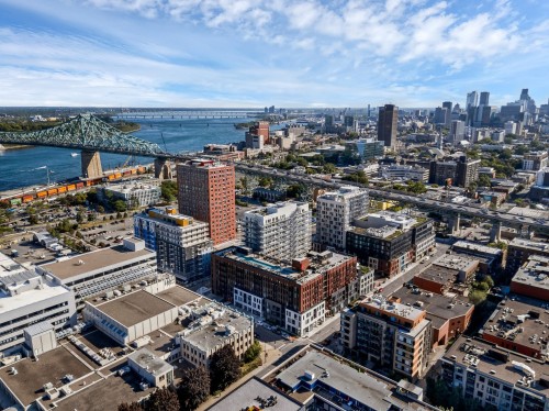 Aerial View - 737-2180 Rue Ste-Catherine E., Montréal (Ville-Marie), QC - Outdoor With Body Of Water With View