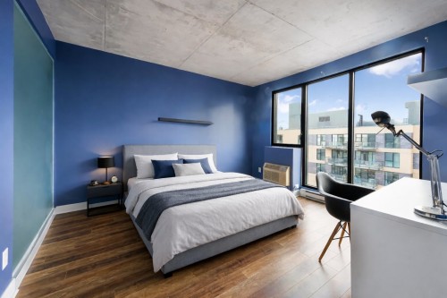 Chambre à coucher principale - 1402-185 Rue Du Séminaire, Montréal (Le Sud-Ouest), QC - Indoor Photo Showing Bedroom