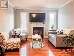 Family room with propane fireplace - 