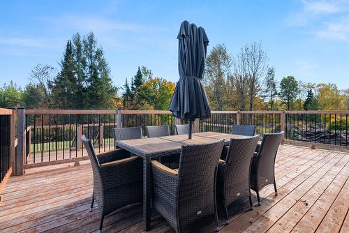 Backyard - 322Z  - 324Z Ch. De Wexford, Shannon, QC - Outdoor With Deck Patio Veranda With Exterior