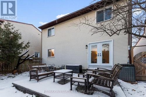 Check out this lovely large hardscaped patio - 31 Exeter Drive, Ottawa, ON - Outdoor With Deck Patio Veranda With Exterior