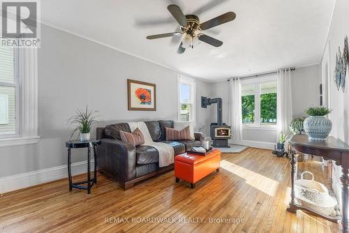 416 Dibble Street E, Prescott, ON - Indoor Photo Showing Living Room With Fireplace