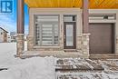 Inviting front porch with stone accents. - 217 Belford Crescent, Ottawa, ON  - Outdoor 