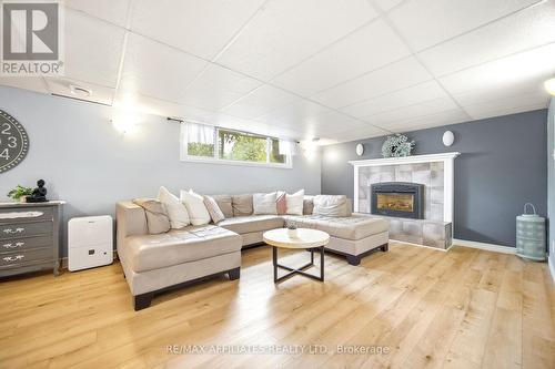 121 Stamford Drive, Drummond/North Elmsley, ON - Indoor Photo Showing Living Room With Fireplace