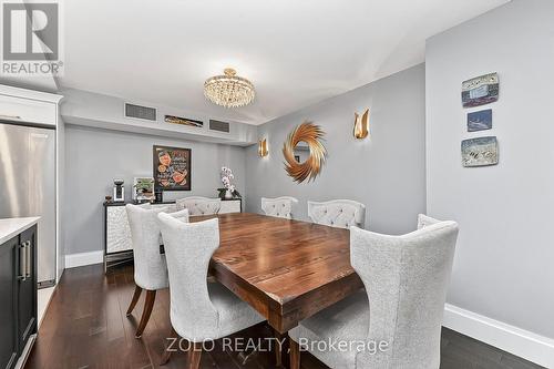 Spacious dining area with hardwood flooring. - 1101 - 160 George Street, Ottawa, ON - Indoor Photo Showing Dining Room
