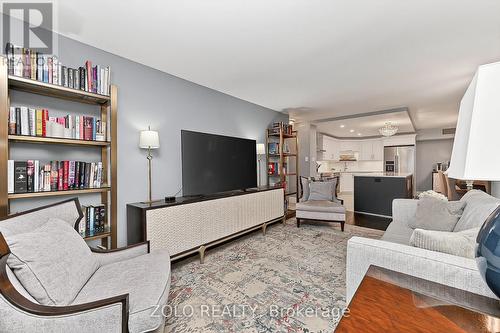 Living room open to kitchen, and dining areas. - 1101 - 160 George Street, Ottawa, ON - Indoor Photo Showing Living Room