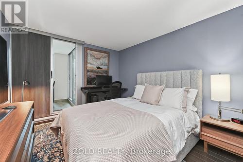 Secondary bedroom with direct access to balcony. - 1101 - 160 George Street, Ottawa, ON - Indoor Photo Showing Bedroom