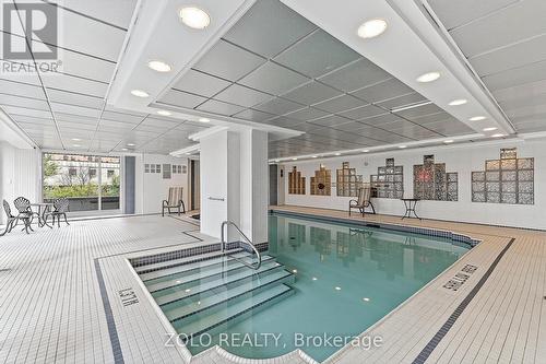 Indoor heated pool area. - 1101 - 160 George Street, Ottawa, ON - Indoor Photo Showing Other Room With In Ground Pool