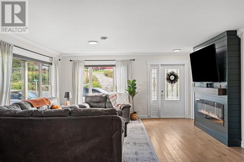 203 Marine Drive, Marystown, NL - Indoor Photo Showing Living Room With Fireplace