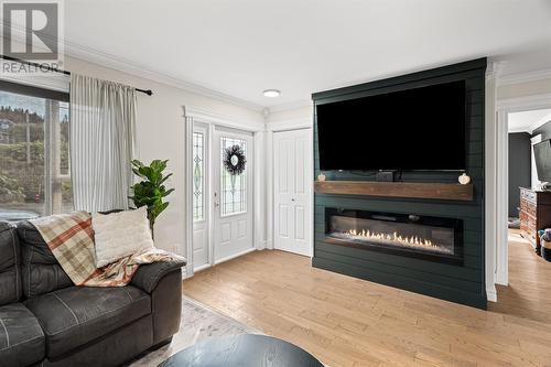 203 Marine Drive, Marystown, NL - Indoor Photo Showing Living Room With Fireplace