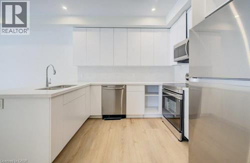 19 Downey Street Unit# 2, Kitchener, ON - Indoor Photo Showing Kitchen With Double Sink With Upgraded Kitchen