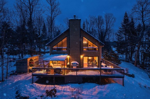 Façade - 21 Ch. Paul-Grégoire, La Minerve, QC - Outdoor With Deck Patio Veranda