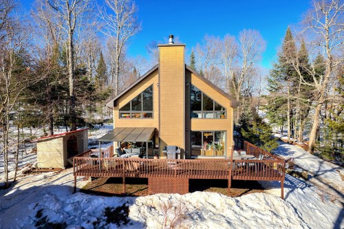 Façade - 21 Ch. Paul-Grégoire, La Minerve, QC - Outdoor With Deck Patio Veranda