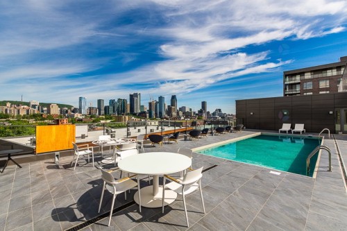 Patio - 1006-1910 Rue Des Bassins, Montréal (Le Sud-Ouest), QC - Outdoor With In Ground Pool With View
