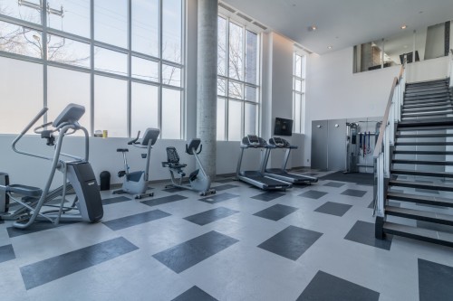Exercise Room - 1006-1910 Rue Des Bassins, Montréal (Le Sud-Ouest), QC - Indoor Photo Showing Gym Room