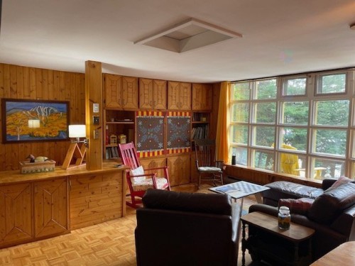 Salon - 138-139-2500 Ch. Des Chênes E., La Conception, QC - Indoor Photo Showing Living Room With Fireplace