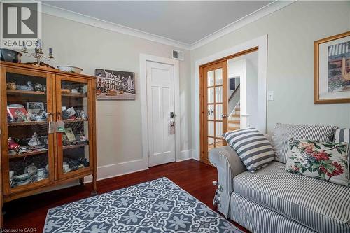 Elegant double-door entry to second bedroom. - 99 Argyle Street N, Caledonia, ON - Indoor