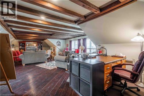 Third Level Family Room accommodates Office area. - 99 Argyle Street N, Caledonia, ON - Indoor Photo Showing Other Room