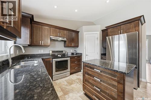 1 Derbowka Drive, Borden, SK - Indoor Photo Showing Kitchen With Double Sink