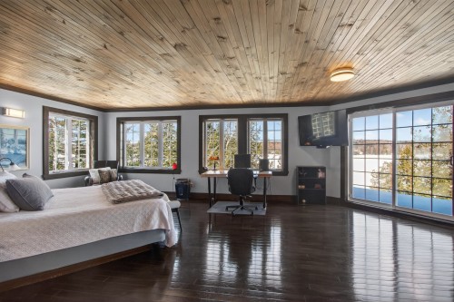 Chambre à coucher principale - 32 Ch. Dupuis, La Minerve, QC - Indoor Photo Showing Bedroom
