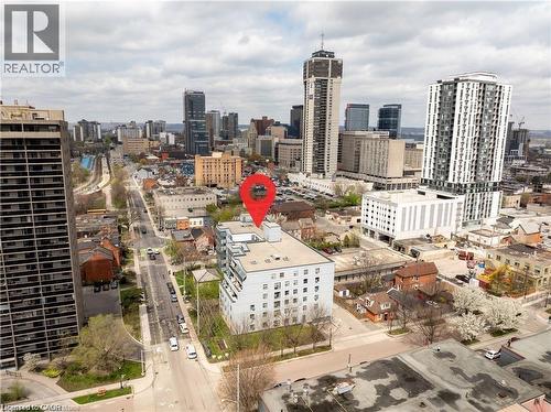 Aerial View - 175 E Hunter Street E Unit# 404, Hamilton, ON - Outdoor With View