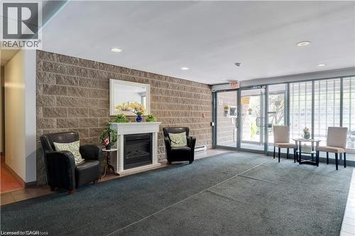 Lobby - 175 E Hunter Street E Unit# 404, Hamilton, ON - Indoor With Fireplace