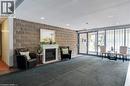 Lobby - 175 E Hunter Street E Unit# 404, Hamilton, ON  - Indoor With Fireplace 