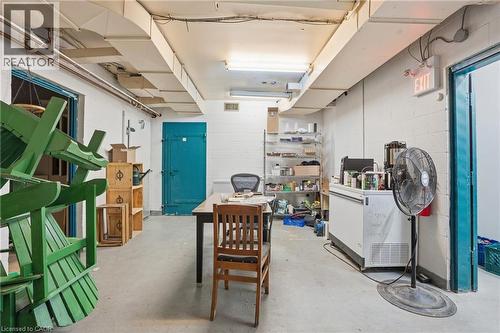 Below grade area featuring concrete block wall - 204 Ottawa Street N, Hamilton, ON 