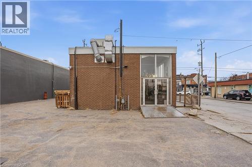 Back of property with brick siding - 204 Ottawa Street N, Hamilton, ON 