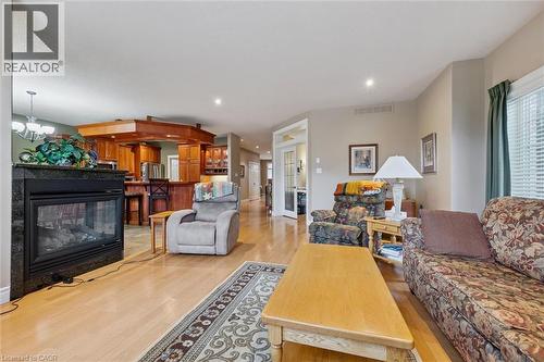 285 Deer Ridge Drive, Kitchener, ON - Indoor Photo Showing Living Room With Fireplace