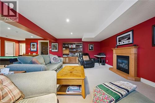 285 Deer Ridge Drive, Kitchener, ON - Indoor Photo Showing Living Room With Fireplace