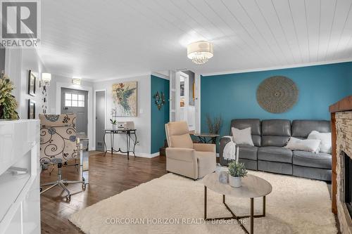 296 Weber Street E, Kitchener, ON - Indoor Photo Showing Living Room With Fireplace