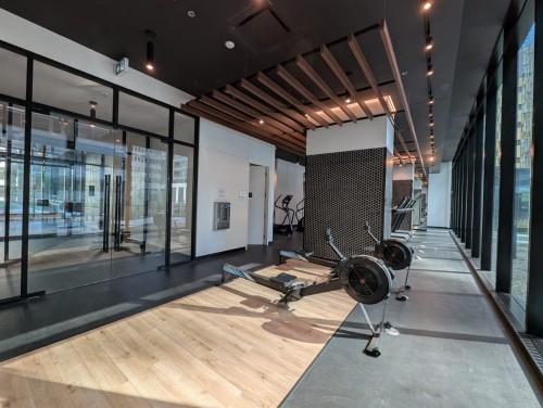 Salle d'exercice - 3708-1210 Rue Jeanne-Mance, Montréal (Ville-Marie), QC - Indoor Photo Showing Other Room