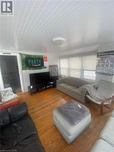 Living area featuring hardwood / wood-style floors - 9 Waterloo Avenue, Guelph, ON - Indoor Photo Showing Living Room