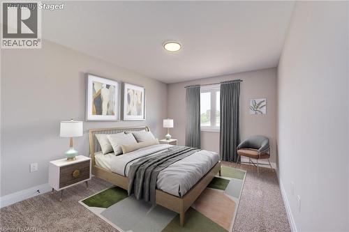 VIRTUALLY STAGED - 102 Thackeray Way, Harriston, ON - Indoor Photo Showing Bedroom