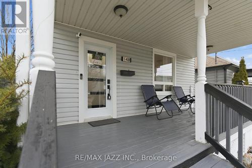 Cozy front porch with outdoor seating - 148 Conant Street, Oshawa (Lakeview), ON - Outdoor With Deck Patio Veranda With Exterior