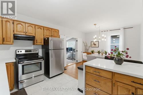 Spacious kitchen with island and dining room - 148 Conant Street, Oshawa (Lakeview), ON - Indoor Photo Showing Kitchen