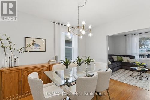 Generous dining area with modern chandelier - 148 Conant Street, Oshawa (Lakeview), ON - Indoor Photo Showing Other Room