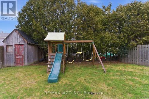 Private yard with playset and shed - 148 Conant Street, Oshawa (Lakeview), ON - Outdoor